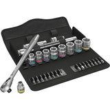 WERA 8100 SB 11 Zyklop Metal Ratest Set, 3 8