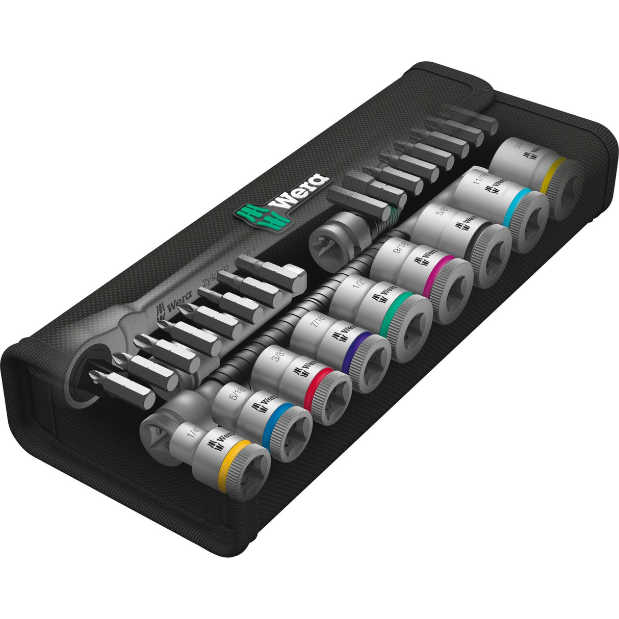 WERA 8100 SB 11 Zyklop Metal Ratest Set, 3 8