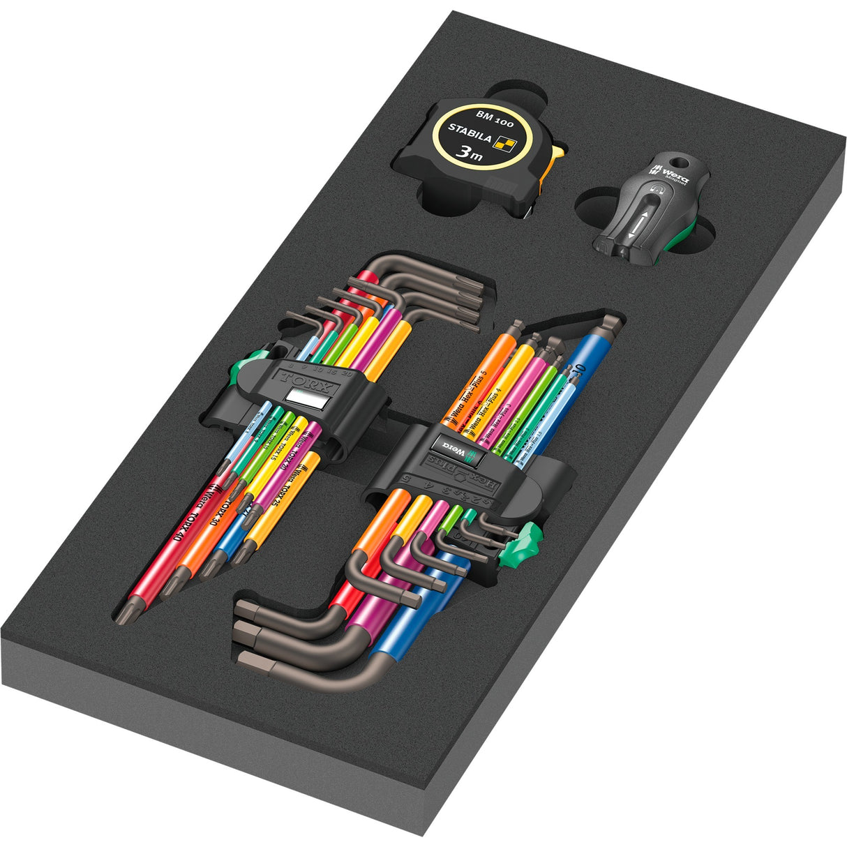 Wera 9740 Foaming insert with marker keys SE