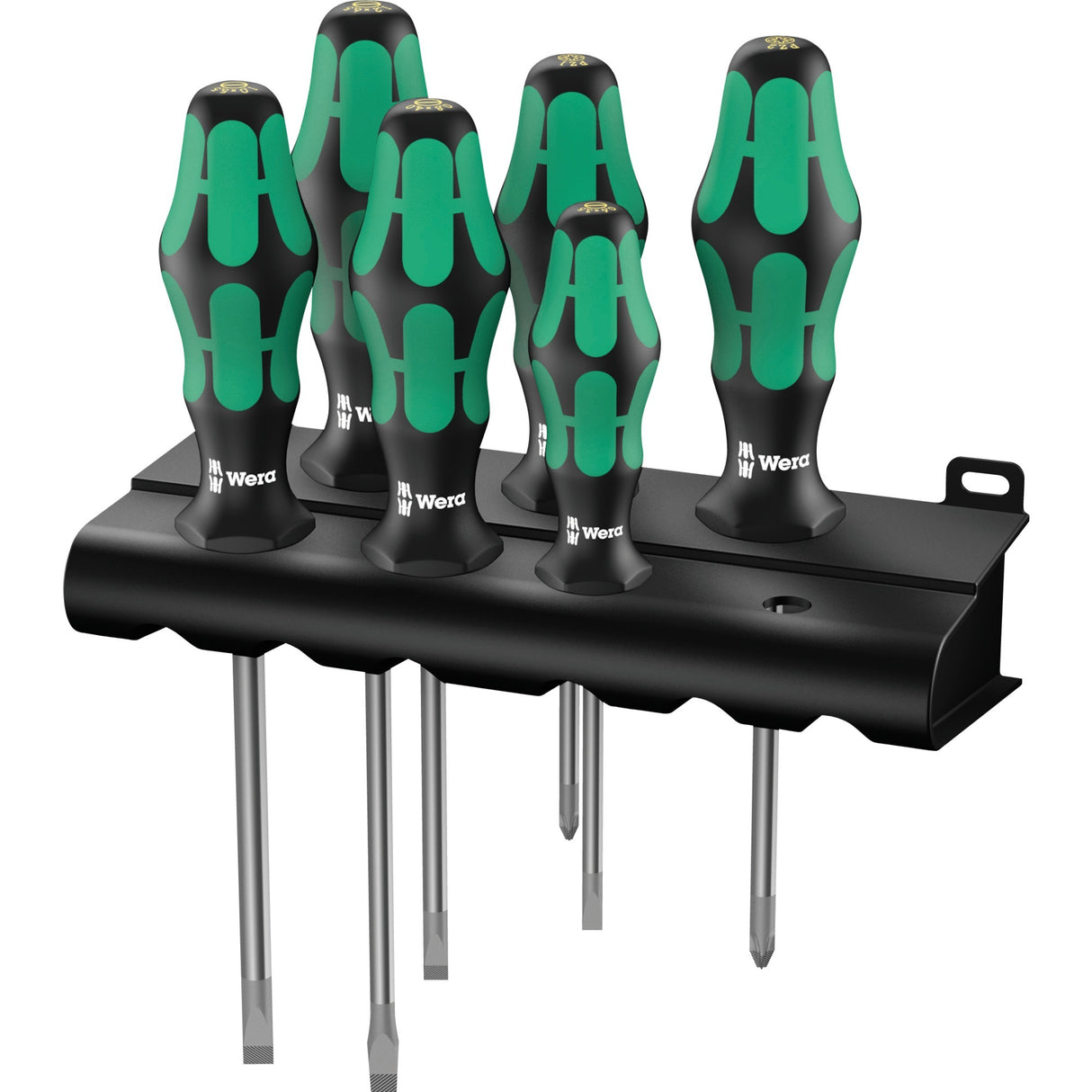 WERA Screwdriver Set 334 335 6 Kraftform Plus, Lase