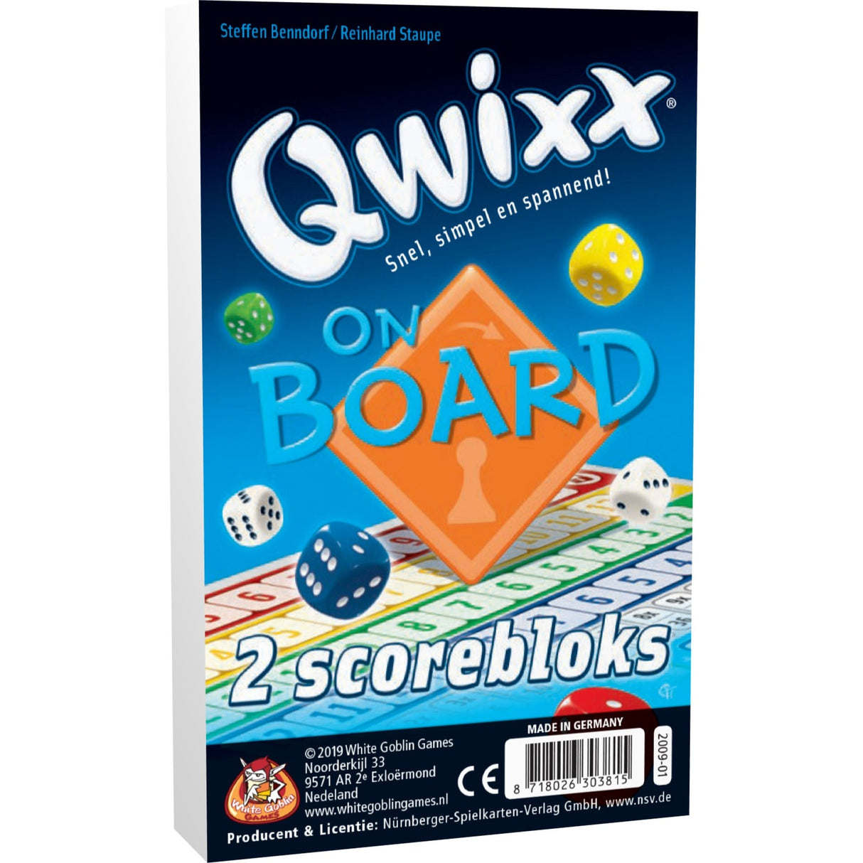 White Goblin Games Qwixx om bord (ekstra poengsum)