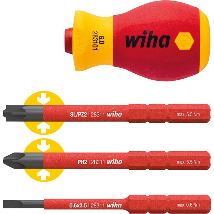 Cacciavite Wiha con slimvar elettrico Bithouderset