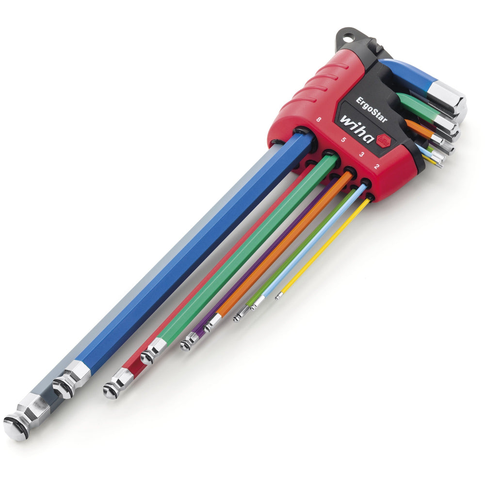 Chiavi Wiha Stift impostate nel supporto Ergostar, 10 parti