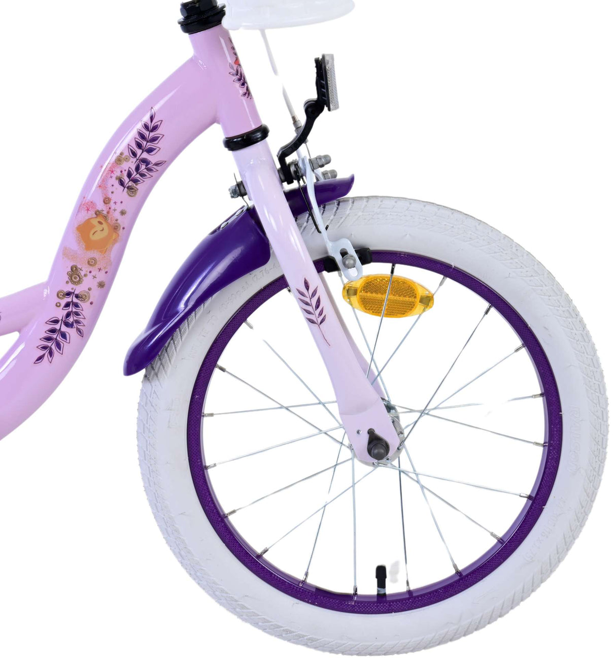 Wonsch Disney Kanner Velo - Meedercher - 16 Zoll - Purple