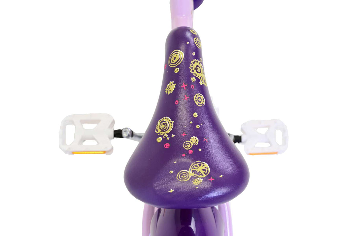 Wonsch Disney Kanner Velo - Meedercher - 16 Zoll - Purple