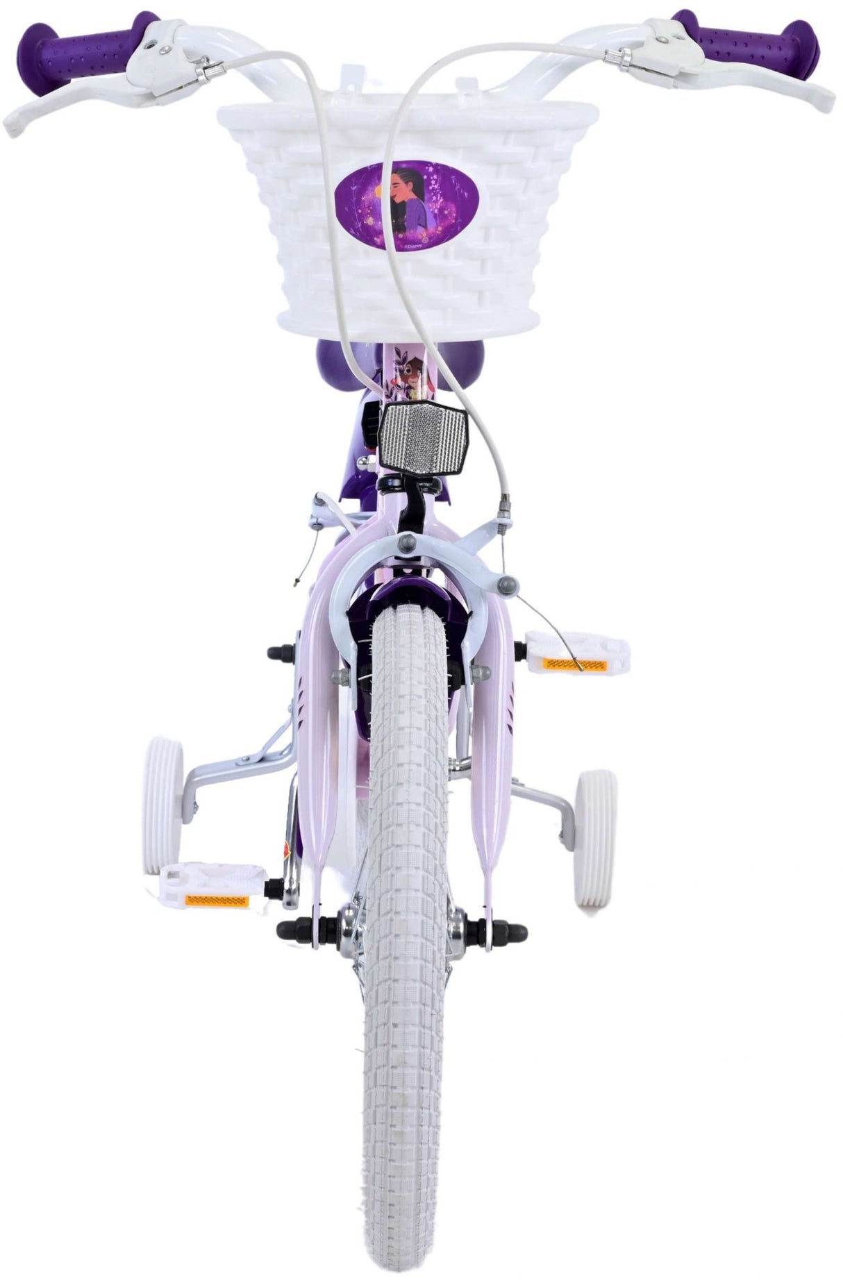 Ønsker Disney Children's Bicycle - Girls - 16 tommer - Purple - To håndbremser