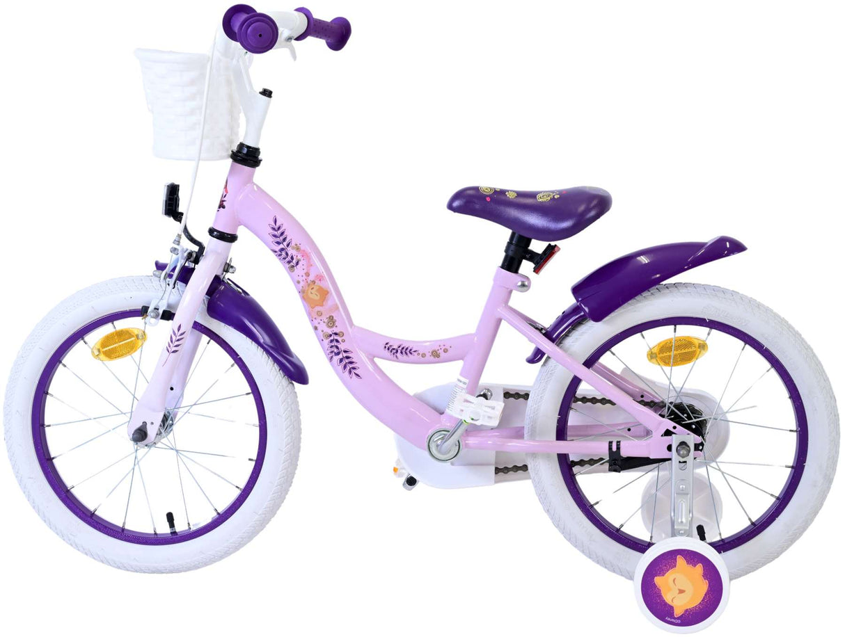 Wonsch Disney Kanner Velo - Meedercher - 16 Zoll - Purple