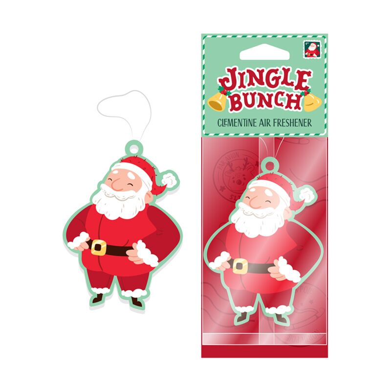 Clementine jingle Christmas Santa Claus air freshener
