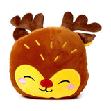 Blankeazzz Festive Christmas Rudolph 2-in-1 hug travel blanket
