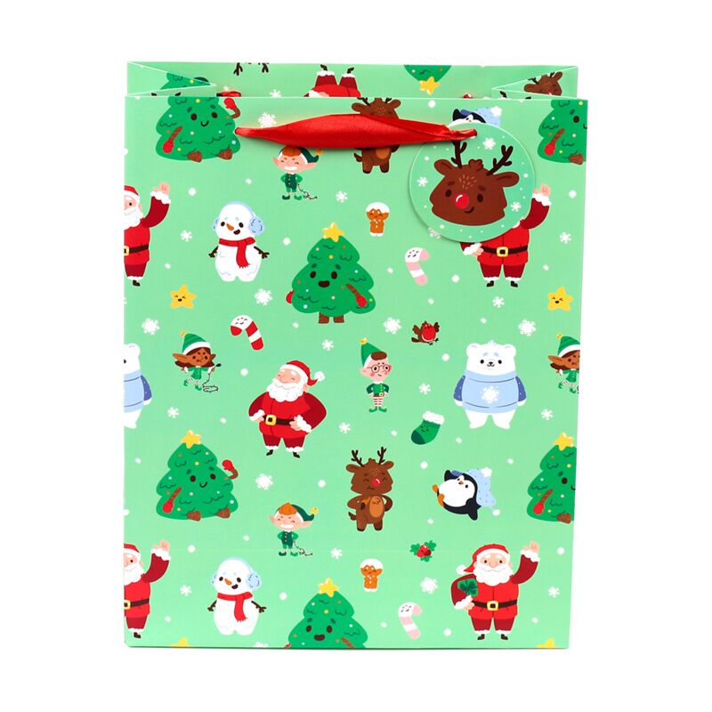 Jingle Christmas gift bag large