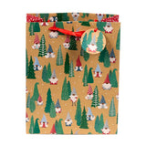 Christmas gnome jolly gonks gift bag large