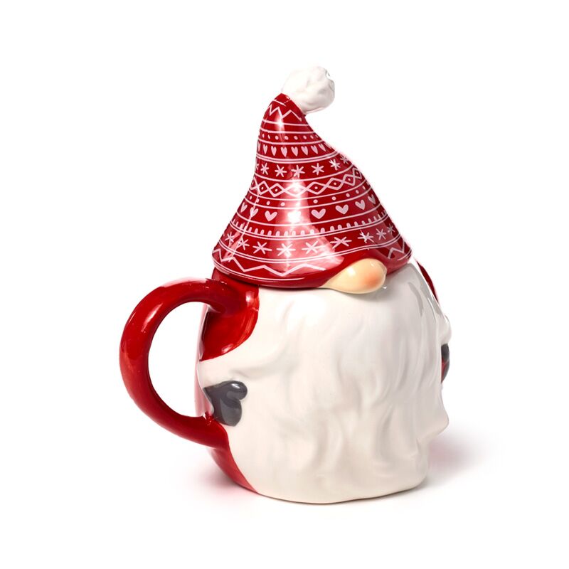 Tasse de céramique formée de Noël de Noël Scandi