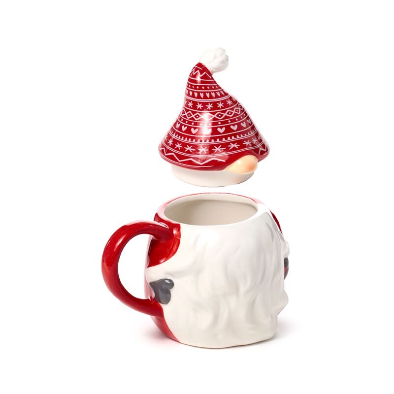 Tasse de céramique formée de Noël de Noël Scandi