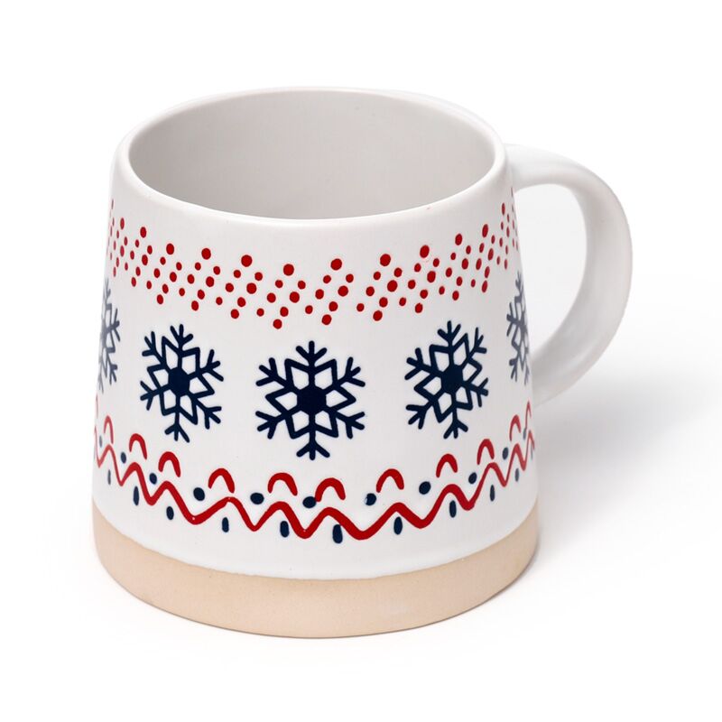 Snowflake Stoneware Mug
