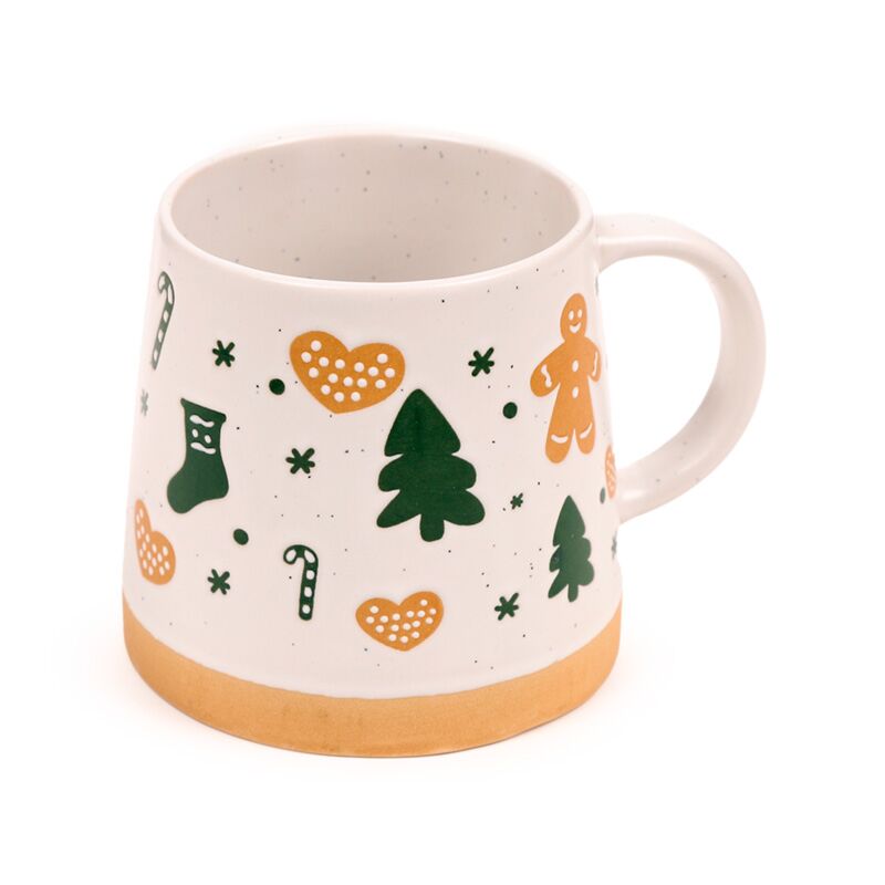 Ginger bread man tapered stoneware mug