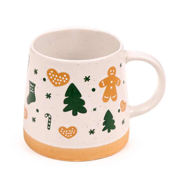Ginger bread man tapered stoneware mug