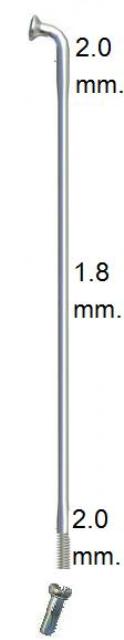 Sapim Spaken 14-293 závod z nerezové oceli 14 15 dB