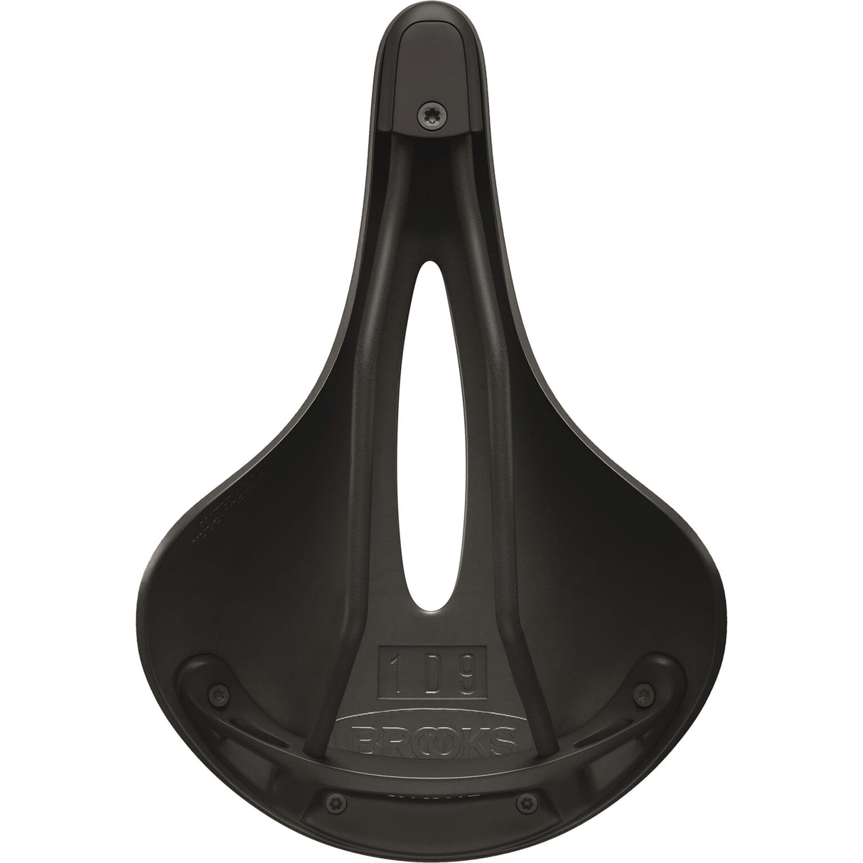 Brooks Saddle C19 izrezljani kambij vse vreme črno