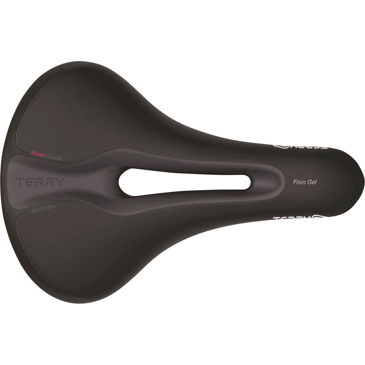 Terry saddle Fisio gel women's black