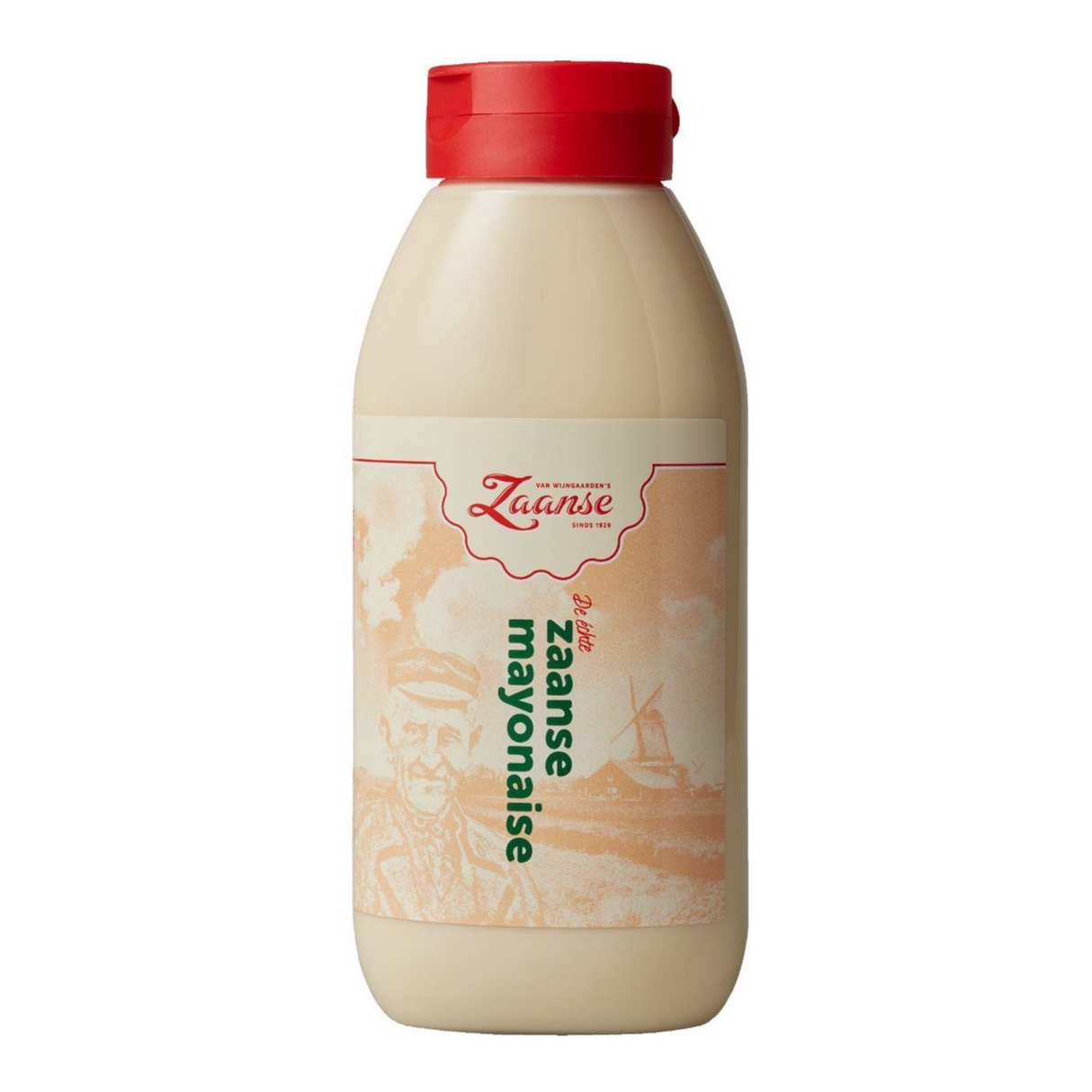 Бутилка за изстискване на майонеза Van Wijnen Zaanse Zaanse с горната част надолу (750 ml)