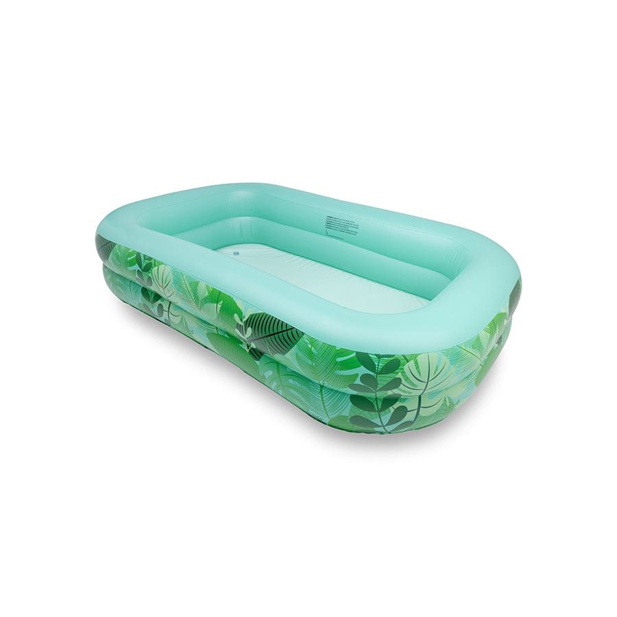 Sueño trópico | Piscina inflable verde 211 x 132 x 46 cm