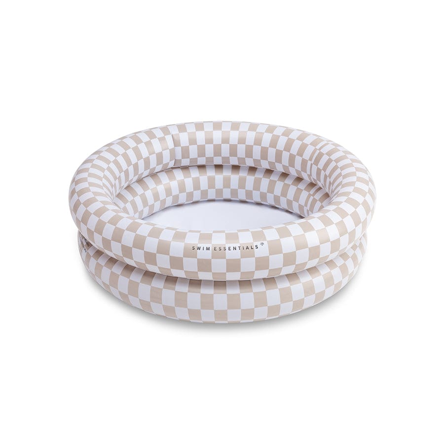 Checkmatt beige Baby Schwimmbad Ø 60 cm