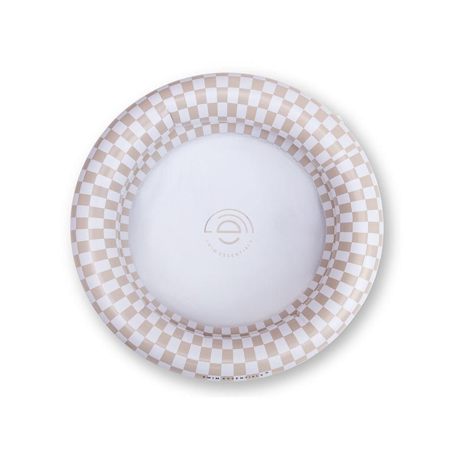 Checkmatt beige Baby Schwimmbad Ø 60 cm