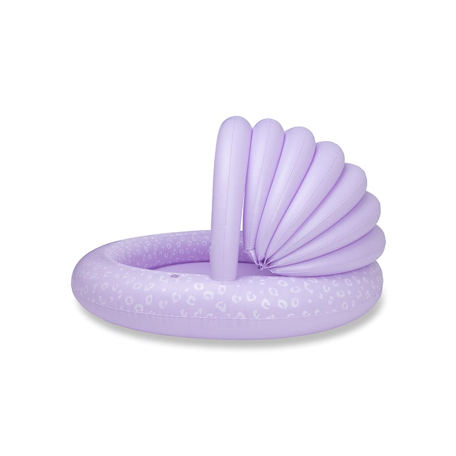 Leopard | purple swimming pool ø 100 cm with sunshade