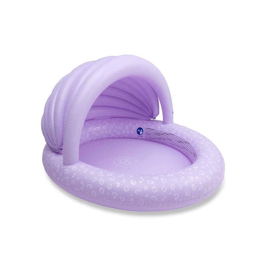 Leopard | purple swimming pool ø 100 cm with sunshade