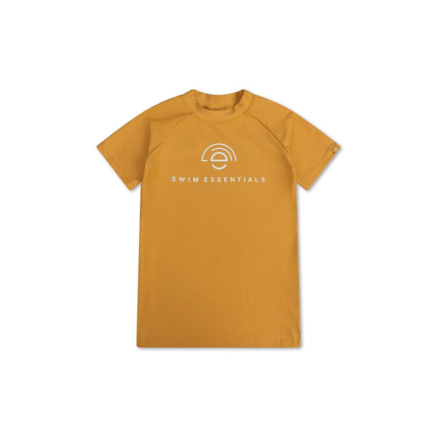 Pure tones | geel uv zwemshirt met korte mouwen