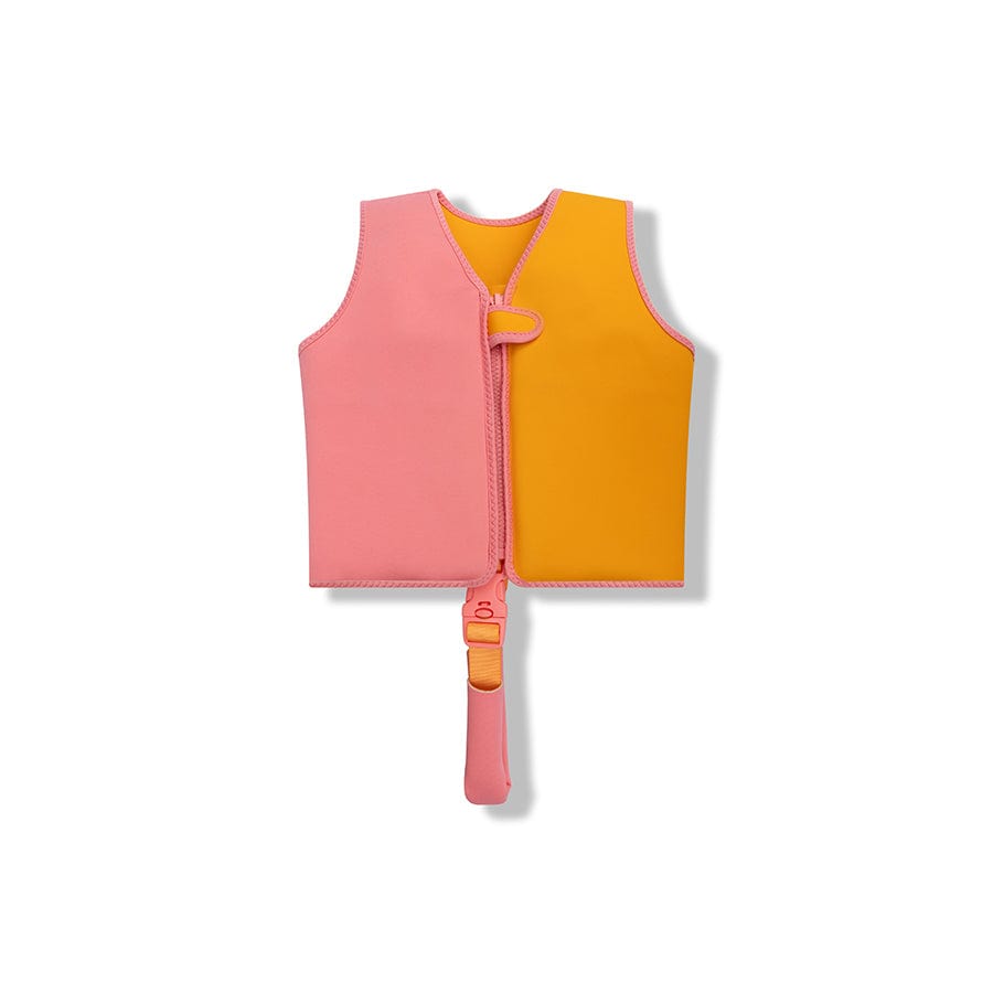 Lebendiges Aufeinandertreffen | Oranje Pink Schwimmweste 3-6 Jahre alt