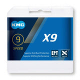KMC X9 Slabhra Rothar EPT 114 Schakels, 288g, Silver