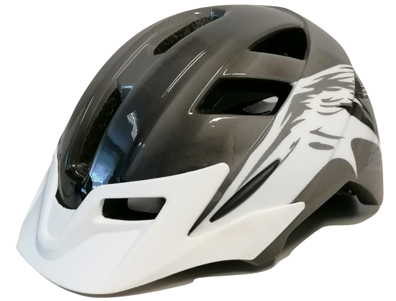Kolesarska čelada Mirage Allround 58-65Ø Črno siva bela
