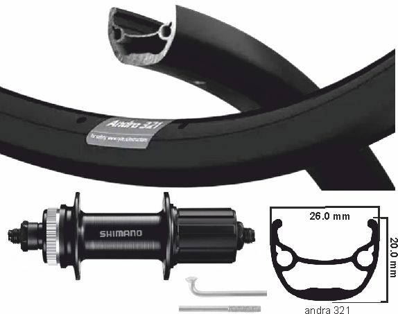 KGS zadnje kolo 622 Shimano ZAC421 Kaseta iz nerjavečega jekla črne platišča 8 9 10 hitrosti