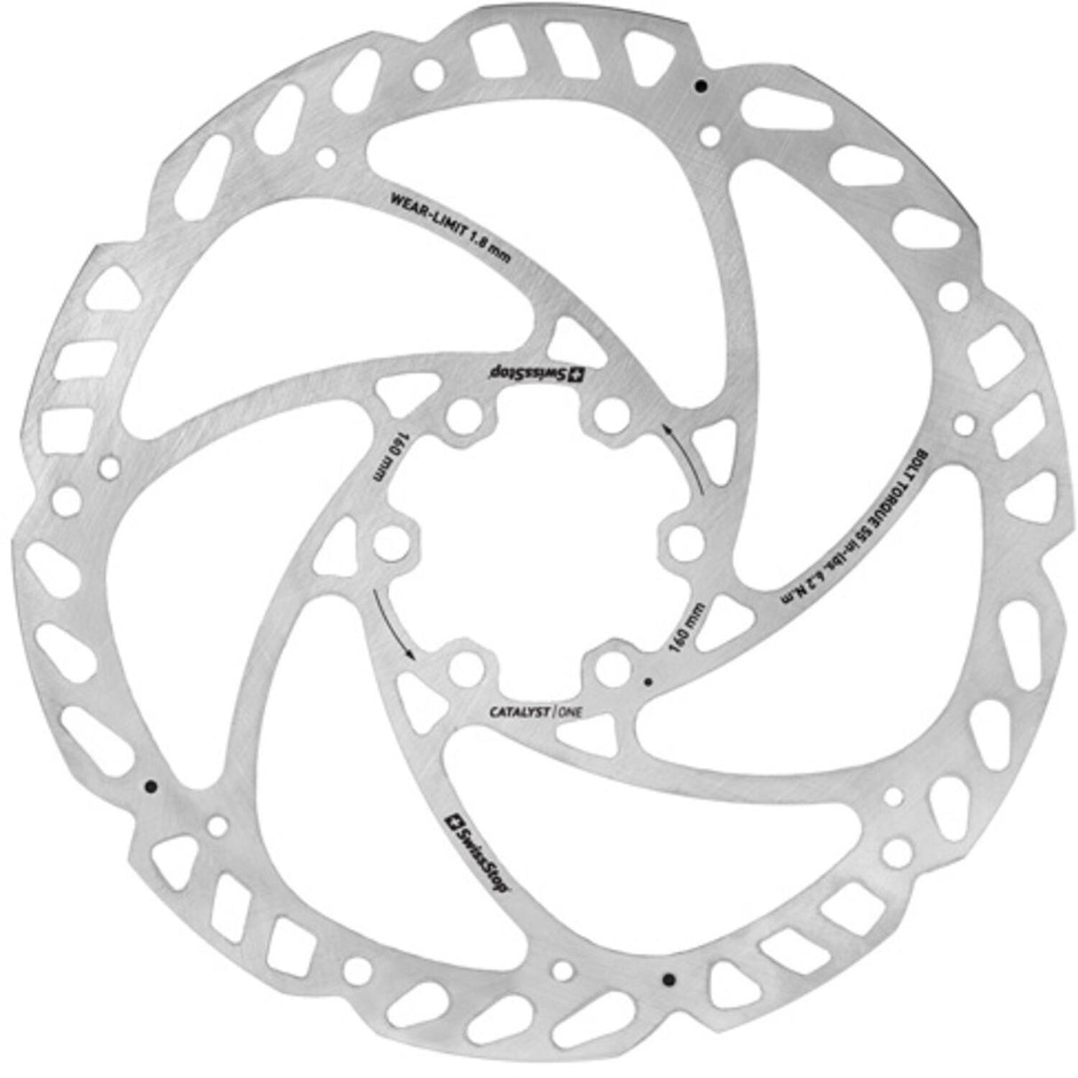 Swisstop - Catalizzatore del disco freno uno a 6 bulloni 160mm
