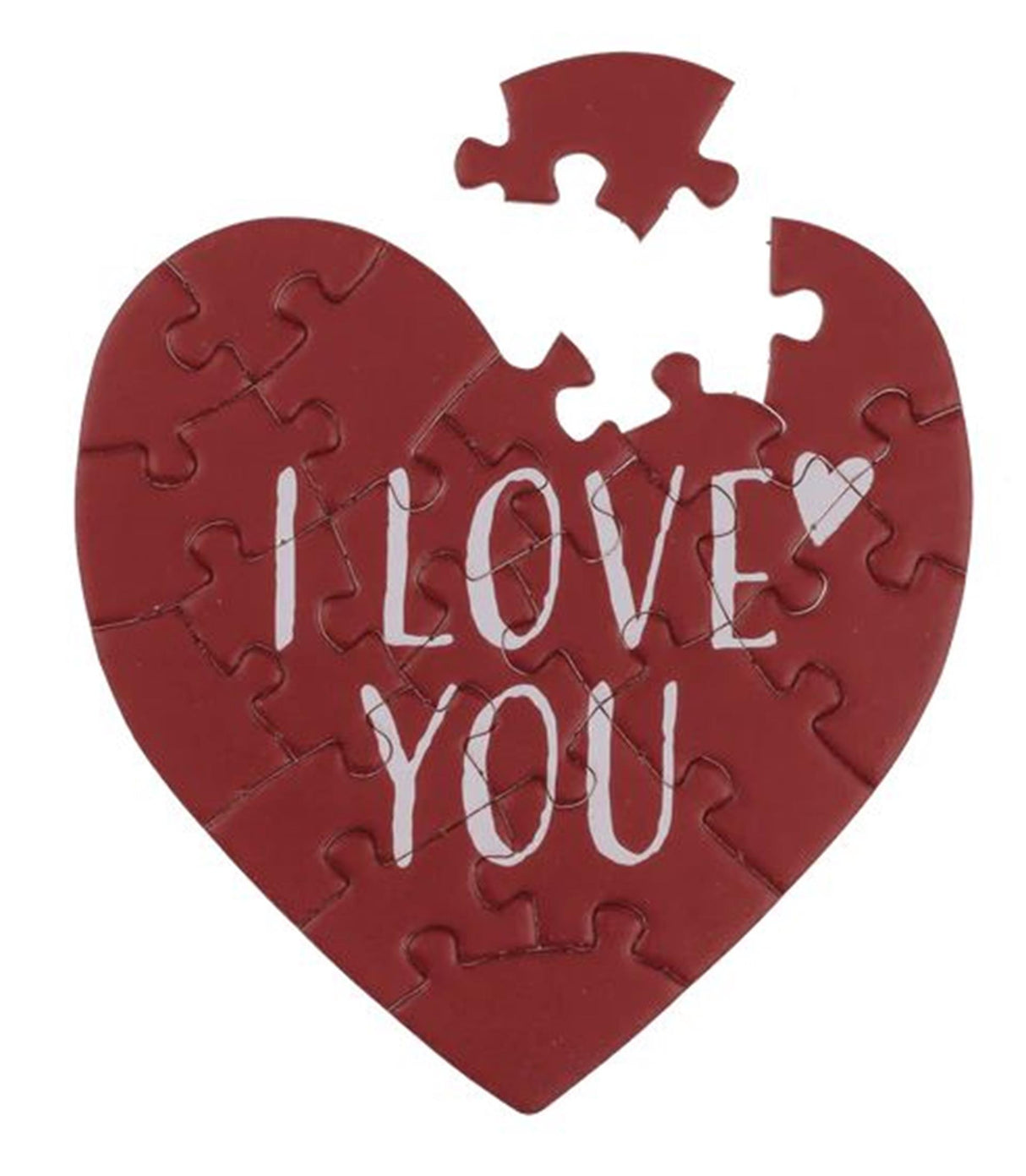 Ootb puzzle card heart 20 pieces with envelope