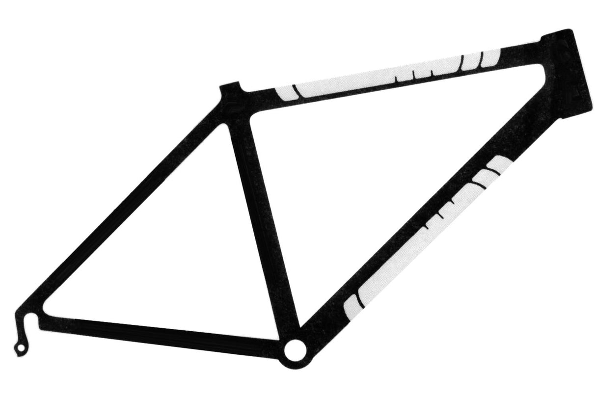 Pelli lucertole Lucertola Skins Frame Protector Protector Carbon in pelle Nera grande
