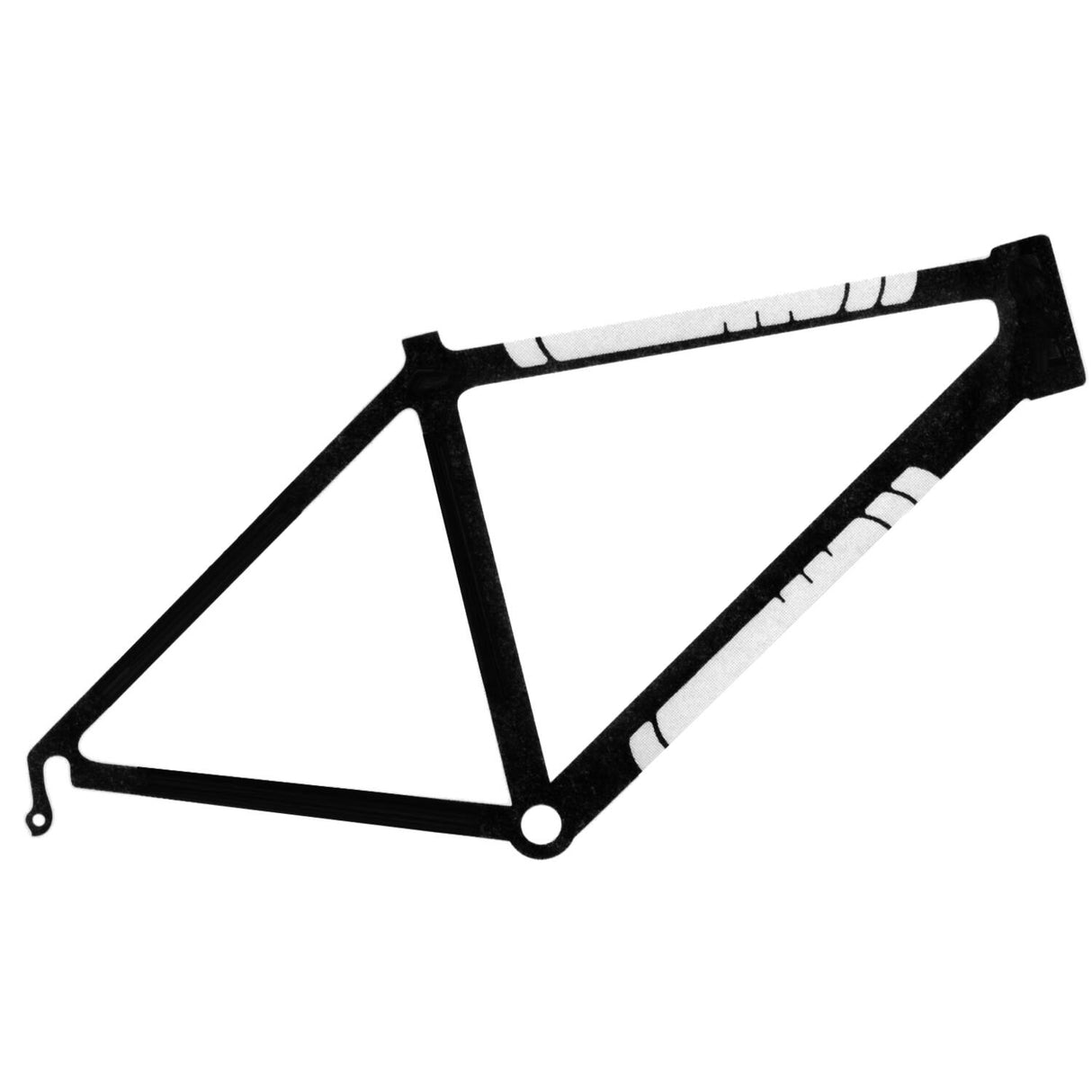 Pelli lucertole Lucertola Skins Frame Protector Protector Carbon in pelle Nera grande