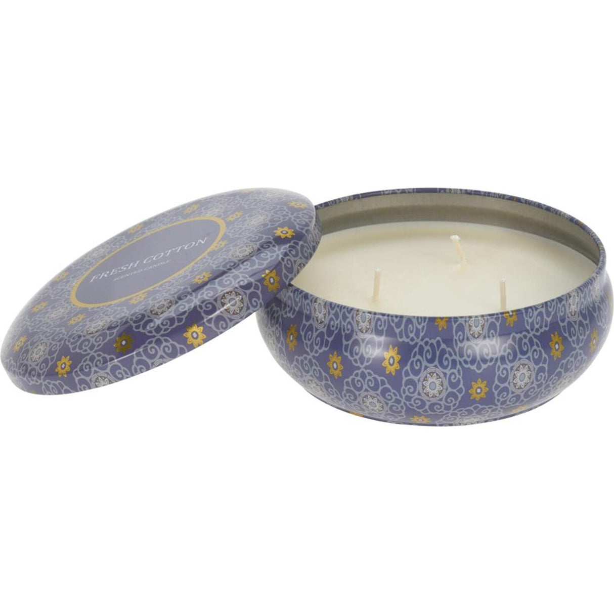 Home styling geurkaars in blik 13,5x10,9cm