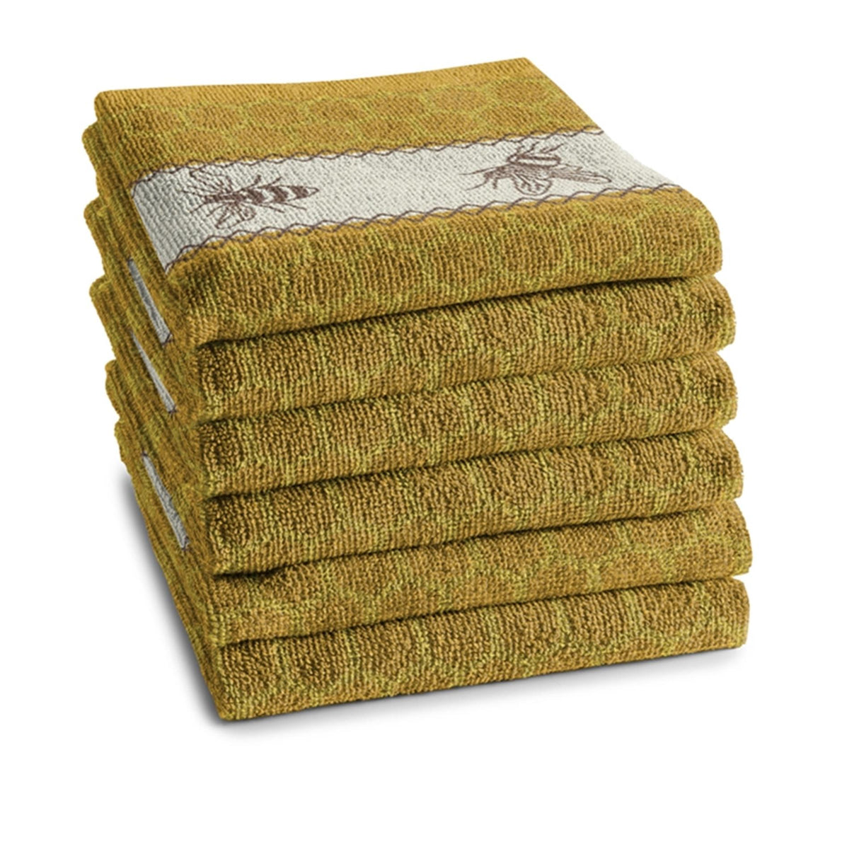 Ddddd kitchen towel bees yellow 6 pcs