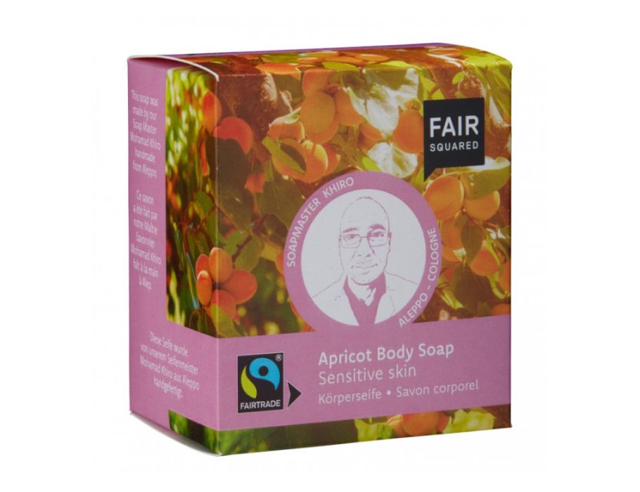Fair Quadrarared Seife Block 2 St. Sensibel Haut Aprikot