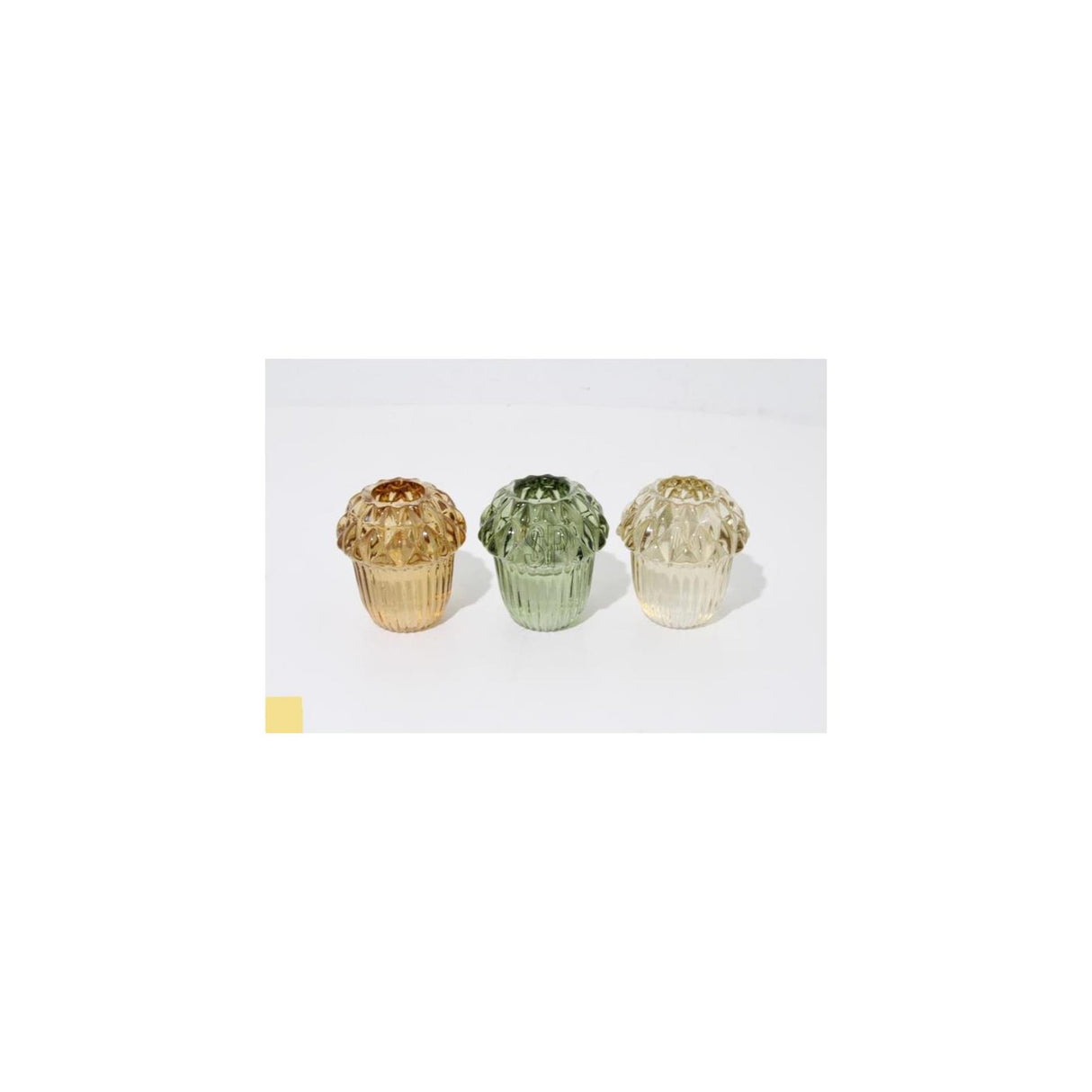 Home Styling Käerzenhirstellung Glas 6.4cm