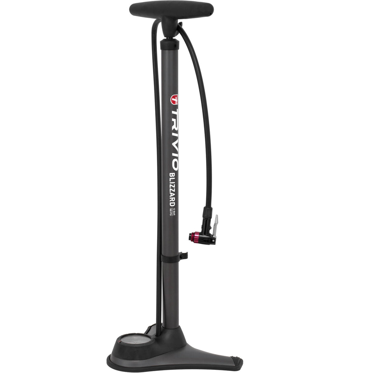 Trivio - Blizzard bicycle pump high pressure 12 bar 180 psi steel