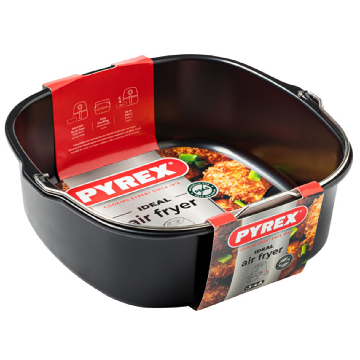 Pyrex airfryer baking dish 22x21x7.5cm