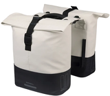 Basil double cove bag, white and black | mik | 32l
