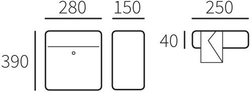 Allux brievenbus 200 zwart - 40010270