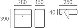 Allux brievenbus 200 zwart - 40010270