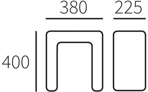 Allux montage pakketzuil 8002 zwart - 40800270