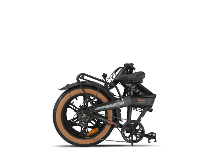 Altec cross fatbike folding bike 20 inch 39 cm unisex 7v disc brake matte black