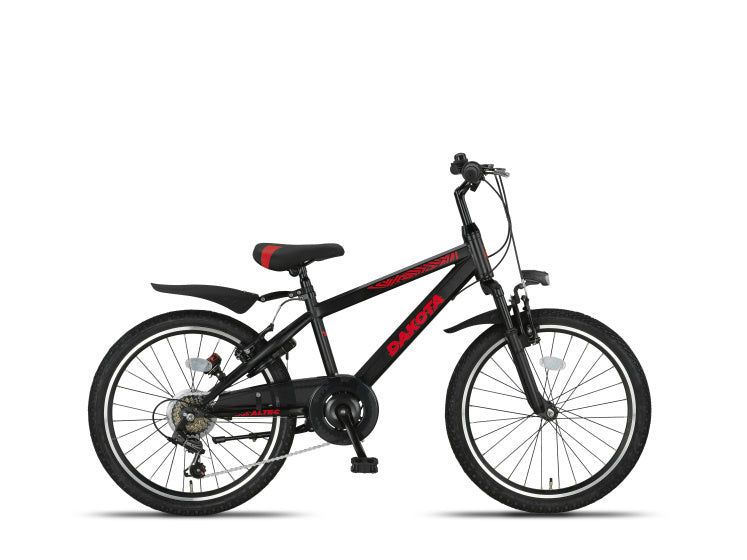 Altec dakota mtb 22 inch jongens 7v v-brakes zwart